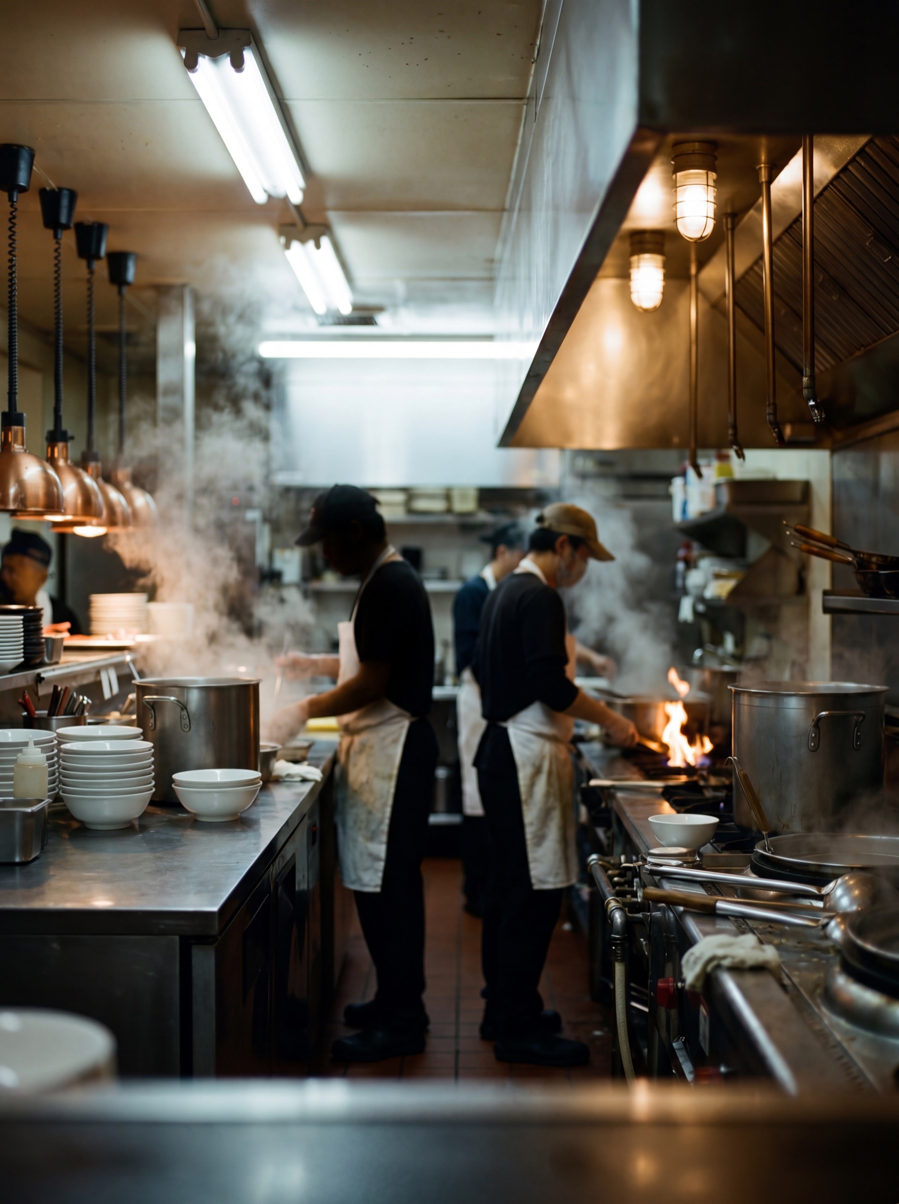 Late-night kitchen prep — the grind years before Ginger & Scallion
