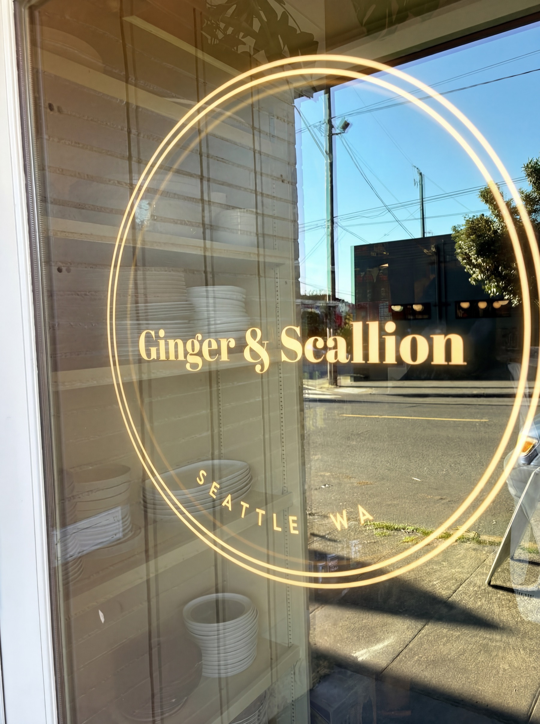 The cozy interior of Ginger & Scallion